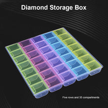 Load image into Gallery viewer, Nail Art Storage Box Diamond Painting Crystal Beads Holder Case (35 Grids)