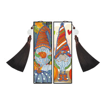 Load image into Gallery viewer, 2pcs DIY Diamond Painting Leather Bookmark Gnome Tassel Crafts (FQY025)