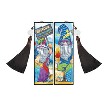 Load image into Gallery viewer, 2pcs DIY Diamond Painting Leather Bookmark Gnome Tassel Crafts (FQY029)