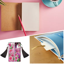 Load image into Gallery viewer, 2pcs DIY Diamond Painting Leather Bookmark Butterfly Tassel Crafts (FQY033)