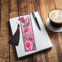 Load image into Gallery viewer, 2pcs DIY Diamond Painting Leather Bookmark Butterfly Tassel Crafts (FQY033)