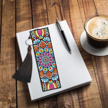 Load image into Gallery viewer, 2pcs DIY Diamond Painting Leather Bookmark Mandala Tassel Crafts (FQY041)