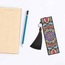 Load image into Gallery viewer, 2pcs DIY Diamond Painting Leather Bookmark Mandala Tassel Crafts (FQY041)