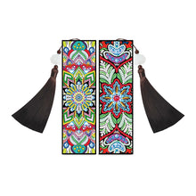 Load image into Gallery viewer, 2pcs DIY Diamond Painting Leather Bookmark Mandala Tassel Crafts (FQY042)
