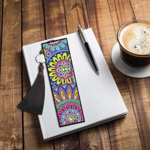 Load image into Gallery viewer, 2pcs DIY Diamond Painting Leather Bookmark Mandala Tassel Crafts (FQY044)