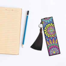 Load image into Gallery viewer, 2pcs DIY Diamond Painting Leather Bookmark Mandala Tassel Crafts (FQY044)