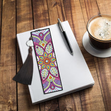 Load image into Gallery viewer, 2pcs DIY Diamond Painting Leather Bookmark Mandala Tassel Crafts (FQY047)