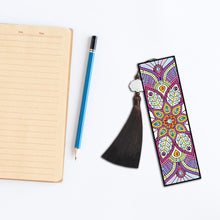 Load image into Gallery viewer, 2pcs DIY Diamond Painting Leather Bookmark Mandala Tassel Crafts (FQY047)