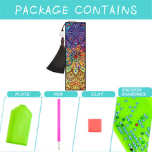 Load image into Gallery viewer, 5D DIY Diamond Painting Bookmark Mandala Mosaic Tassel Book Crafts (FQY023)