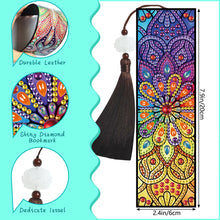 Load image into Gallery viewer, 5D DIY Diamond Painting Bookmark Mandala Mosaic Tassel Book Crafts (FQY023)