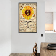 Load image into Gallery viewer, Diamond Painting - Full Round - sunflower calligraphy (40*60CM)