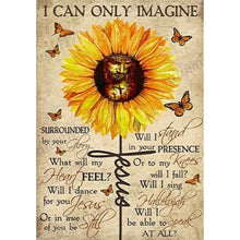 Load image into Gallery viewer, Diamond Painting - Full Round - sunflower calligraphy (40*60CM)