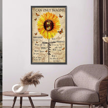 Load image into Gallery viewer, Diamond Painting - Full Round - sunflower calligraphy (40*60CM)
