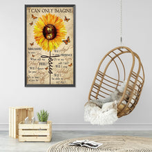 Load image into Gallery viewer, Diamond Painting - Full Round - sunflower calligraphy (40*60CM)
