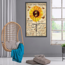 Load image into Gallery viewer, Diamond Painting - Full Round - sunflower calligraphy (40*60CM)