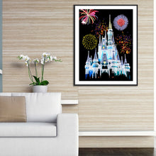 Load image into Gallery viewer, Diamond Painting - Partial Special Shaped - castle fireworks (30*40cm)