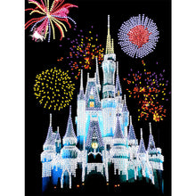 Load image into Gallery viewer, Diamond Painting - Partial Special Shaped - castle fireworks (30*40cm)
