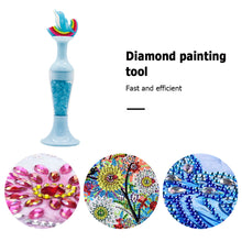 Load image into Gallery viewer, Vase 5D Diamond Painting Point Drill Pen DIY Craft (Blue Dolphin w/ Drill)