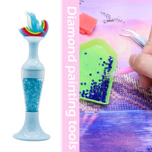 Load image into Gallery viewer, Vase 5D Diamond Painting Point Drill Pen DIY Craft (Blue Dolphin w/ Drill)
