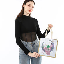 Load image into Gallery viewer, Moon Fairy Diamond Painting Handbag DIY Linen Shopping Storage Bag (AA1032)