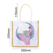 Load image into Gallery viewer, Moon Fairy Diamond Painting Handbag DIY Linen Shopping Storage Bag (AA1032)