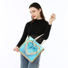 Load image into Gallery viewer, Rose Heart Diamond Painting Handbag DIY Linen Shopping Tote Bag (AA1034)