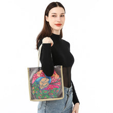 Load image into Gallery viewer, Peacock Diamond Painting Handbag DIY Linen Shopping Tote Bag (AA1040)