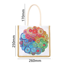 Load image into Gallery viewer, Mandala Diamond Painting Handbag DIY Linen Shopping Tote Bag (AA1042)