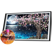 Load image into Gallery viewer, Diamond Painting - Full Round - Peach blossoms under the moon (80*40CM)