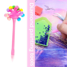 Load image into Gallery viewer, Diamond Painting Pen Round/Square Tip Point Drills Pens (Pink Hard Ball)