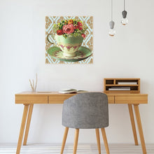 Load image into Gallery viewer, Diamond Painting - Full Round - tea set bouquet (30*30CM)
