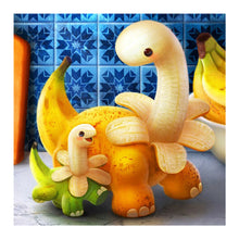 Load image into Gallery viewer, Diamond Painting - Full Round - cute little dinosaur (30*30CM)