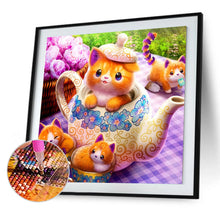 Load image into Gallery viewer, Diamond Painting - Full Round - cute cat (30*30CM)