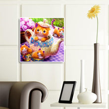 Load image into Gallery viewer, Diamond Painting - Full Round - cute cat (30*30CM)