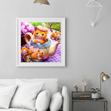 Load image into Gallery viewer, Diamond Painting - Full Round - cute cat (30*30CM)