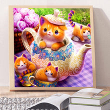 Load image into Gallery viewer, Diamond Painting - Full Round - cute cat (30*30CM)