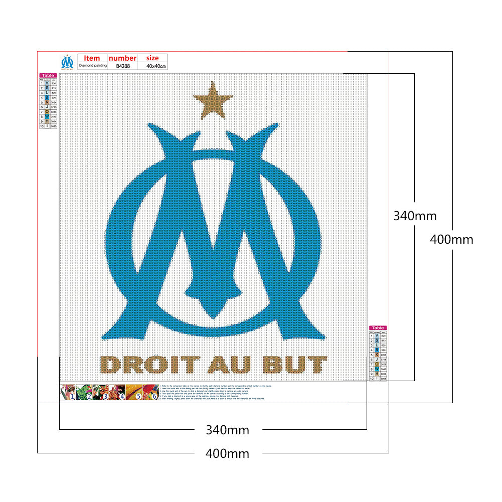 Diamond Painting - Full Round - team logo (40*40CM)