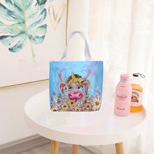Load image into Gallery viewer, 5D Diamond Painting Handbag DIY Canvas Shopping Storage Bag Foldable Tote
