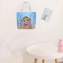 Load image into Gallery viewer, 5D Diamond Painting Handbag DIY Canvas Shopping Storage Bag Foldable Tote