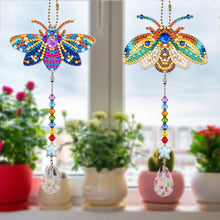 Load image into Gallery viewer, 2pcs 5D Diamond Painting Beetle Pendant Bag Keychain Jewelry Gift (SMDZ203)