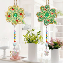 Load image into Gallery viewer, 2pcs 5D Diamond Painting Heart Mandala Pendant Keychain Jewelry (SMDZ204)