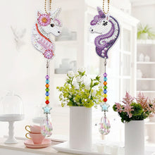 Load image into Gallery viewer, 2pcs 5D Diamond Painting Horse Pendant Bag Keychain Jewelry Gift (SMDZ205)