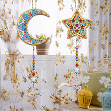 Load image into Gallery viewer, 2pcs 5D Diamond Painting Moon Star Pendant Bag Keychain Jewelry (SMDZ206)