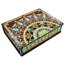 Load image into Gallery viewer, Mandala Diamond Painting Jewelry Storage Box DIY Special Shaped Drill Case