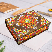 Load image into Gallery viewer, Mandala Diamond Painting Jewelry Storage Box DIY Special Shaped Drill Case