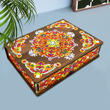 Load image into Gallery viewer, Mandala Diamond Painting Jewelry Storage Box DIY Special Shaped Drill Case