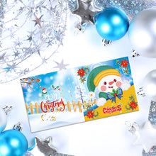 Load image into Gallery viewer, 8pcs DIY Diamond Painting Greeting Cards Christmas Postcards (HKDZ09)