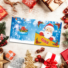 Load image into Gallery viewer, 8pcs DIY Diamond Painting Greeting Cards Christmas Postcards (HKDZ09)
