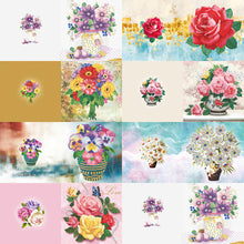 Load image into Gallery viewer, 8pcs DIY Diamond Painting Greeting Cards Daily Mosaic Postcards (HKDZ14)