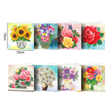 Load image into Gallery viewer, 8pcs DIY Diamond Painting Greeting Cards Daily Mosaic Postcards (HKDZ14)